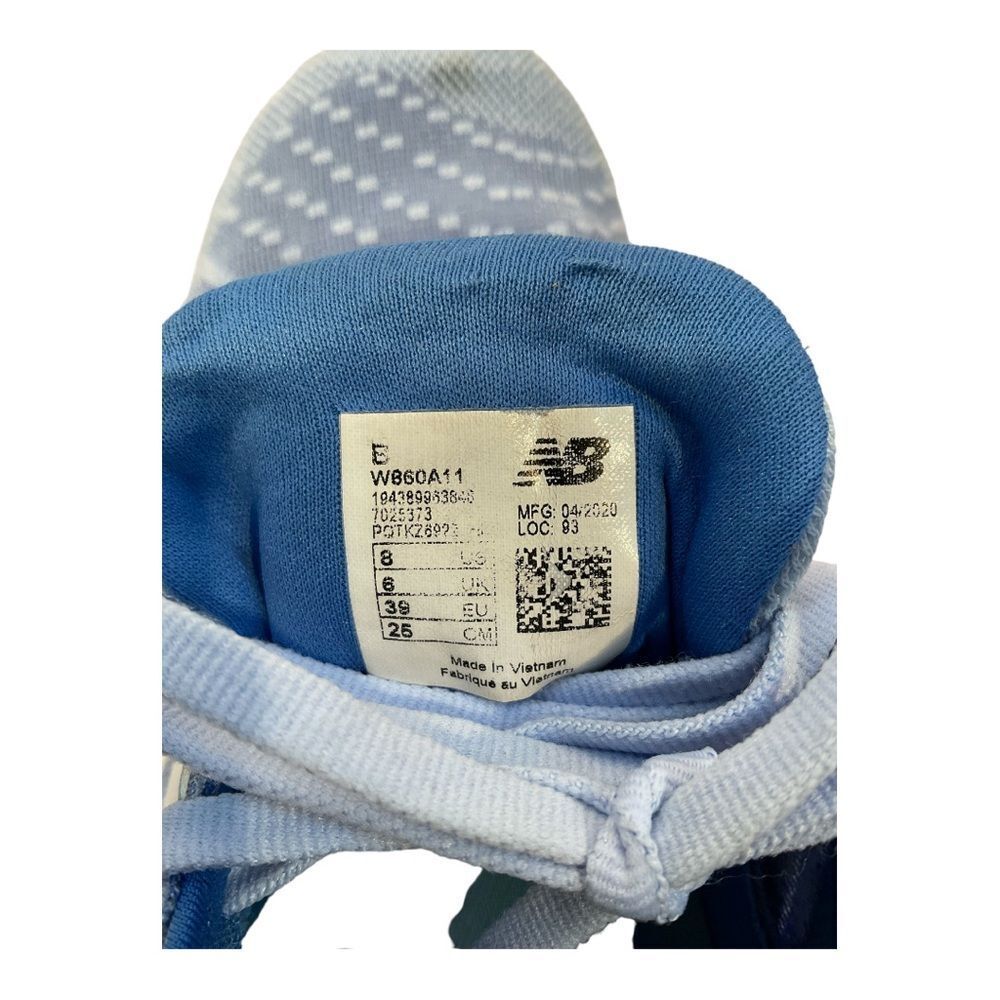 New Balance 860 V11 Women’s Blue Fresh Foam Athletic Running Sneakers Size 8 - Picture 12 of 16